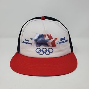 Los Angeles 1984 Olympics Red, White & Blue Trucker Hat